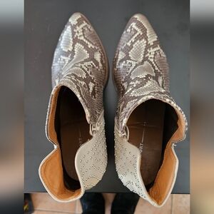 Report Snakeskin and Studded Ankle Boots